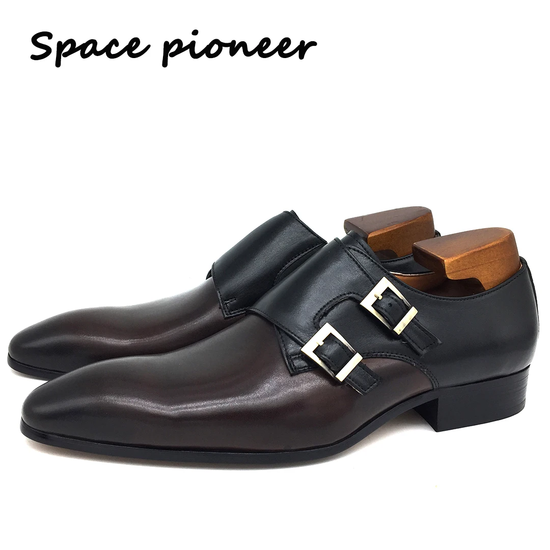 Double Buckle Monk Style Wedding Black Dress Bridegroom Best Men Shoes Designer Handmade Genuine Leather Shoes for Men
Double Buckle Monk Style Wedding Black Dress Bridegroom Best Men Shoes Designer Handmade Genuine Leather Shoes for Men