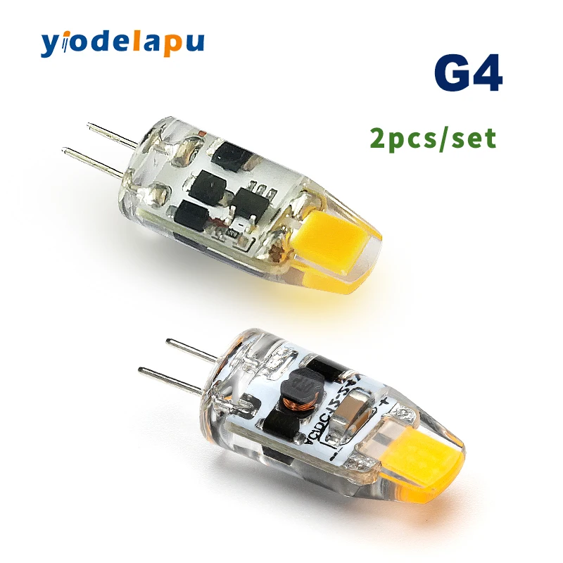 2pcs Dimmable G4 LED Lamp Capsule 1W COB LED Bulb AC DC 12V-24V Lampada 360 Beam Mini Light Replace Halogen Light Chandelier
2pcs Dimmable G4 LED Lamp Capsule 1W COB LED Bulb AC DC 12V-24V Lampada 360 Beam Mini Light Replace Halogen Light Chandelier