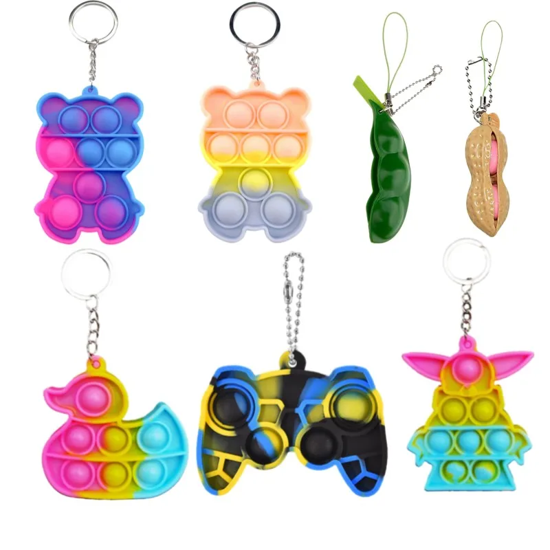 Hot Fidget Reliver Stress Toy Rainbow Push Bubble Antistress Toys Adults & Children Keychain Toy To Relieve Autism Free Shipping
Hot Fidget Reliver Stress Toy Rainbow Push Bubble Antistress Toys Adults & Children Keychain Toy To Relieve Autism Free Shipping