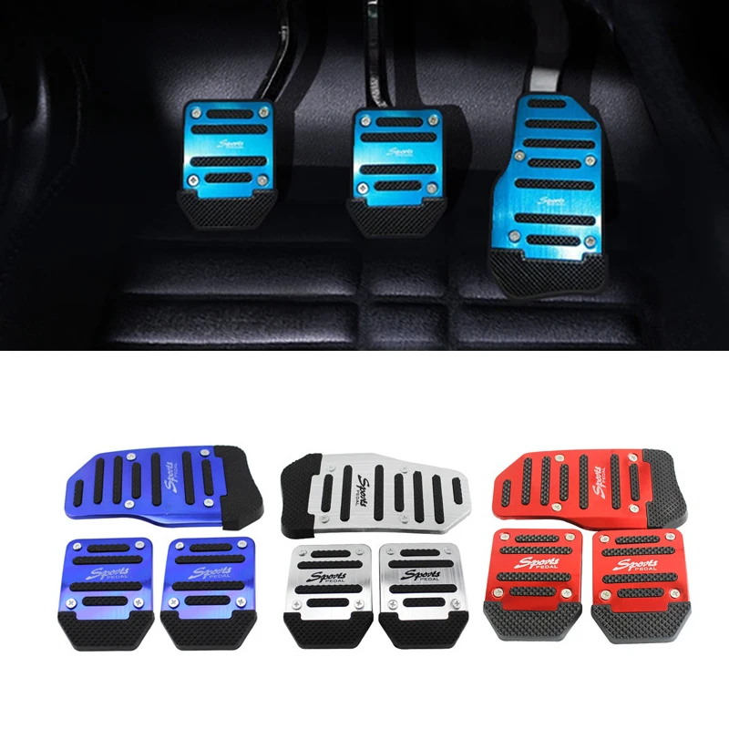 2/3pcs/set Universal Aluminum Manual Transmission Non-Slip Car Pedal Cover Set Kit Pedali Red/Blue/Silver Auto Accessories
2/3pcs/set Universal Aluminum Manual Transmission Non-Slip Car Pedal Cover Set Kit Pedali Red/Blue/Silver Auto Accessories