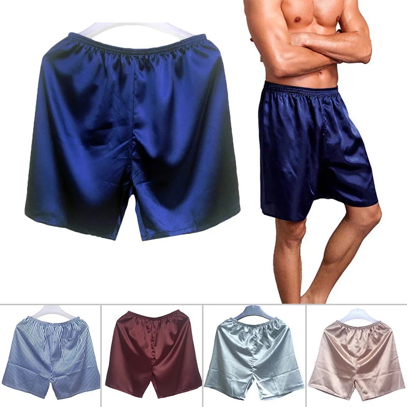 Men's Casual Home Breathable Lightweight Home Solid Silk Satin Pajama Shorts Boxers Short Sleep Nightwear Comfortable Sleepwear
Men's Casual Home Breathable Lightweight Home Solid Silk Satin Pajama Shorts Boxers Short Sleep Nightwear Comfortable Sleepwear