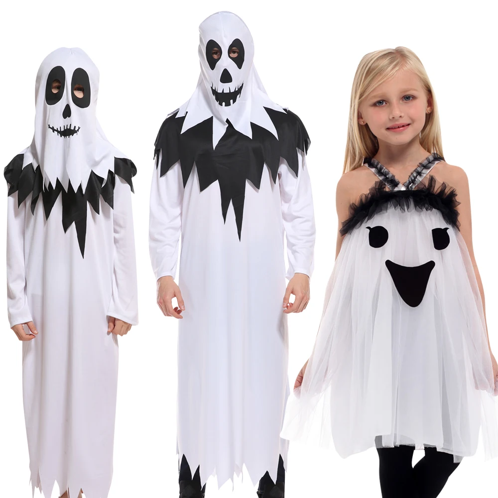 Halloween Purim Carnival Scary Costumes Kids Children White Ghost Costume Cosplay Robe For Boys Girls Christmas Gift
Halloween Purim Carnival Scary Costumes Kids Children White Ghost Costume Cosplay Robe For Boys Girls Christmas Gift