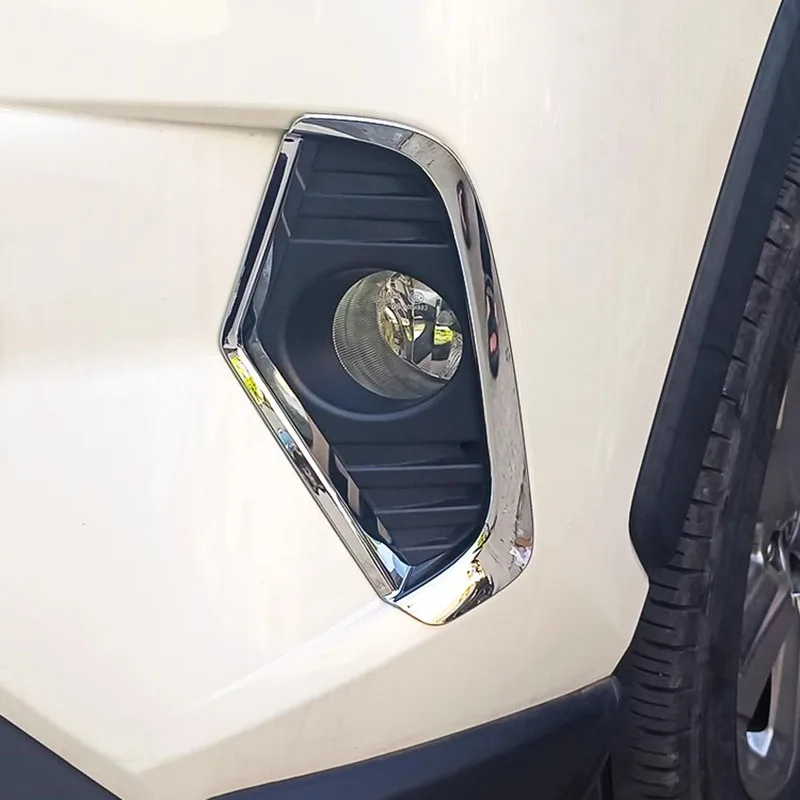 

Front Fog Light Trim Frame Lamp Eyebrow Cover For Toyota RAV4 2019 2020 2021 2022 RAV 4 XA50 Hybrid Car Accessories