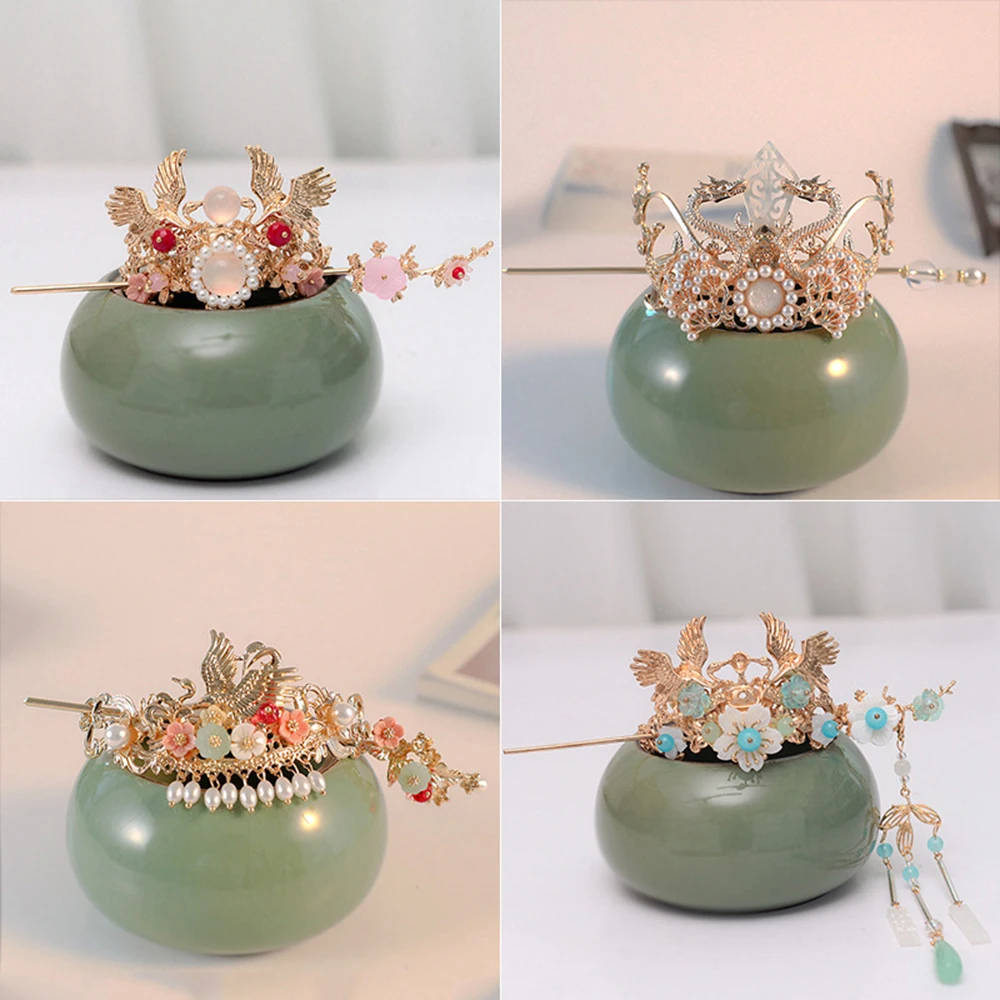 Ancient Chinese Style Headdress Pearl Hairpin Hanfu Hair Ornaments Accessories Female Headwear Hair Styling Accessories ML
Ancient Chinese Style Headdress Pearl Hairpin Hanfu Hair Ornaments Accessories Female Headwear Hair Styling Accessories ML