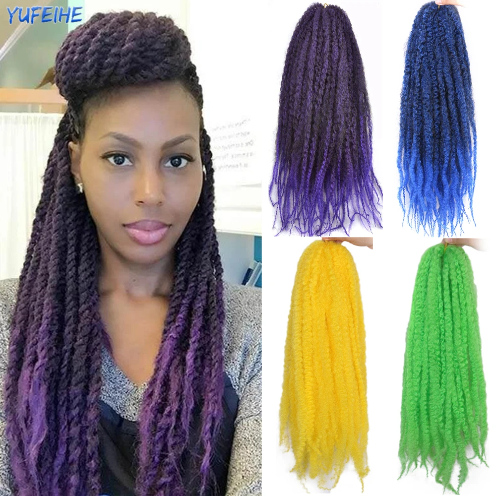 Afro Kinky Braiding Hair 18 Inches Marley Braid Hair for Twist Synthetic Crochet Hair Natural Black Blonde Ombre Hair Extensions
Afro Kinky Braiding Hair 18 Inches Marley Braid Hair for Twist Synthetic Crochet Hair Natural Black Blonde Ombre Hair Extensions
