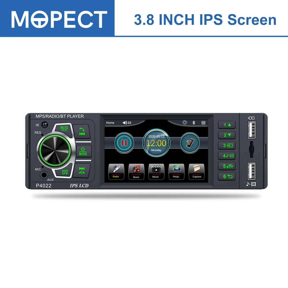 MOPECR 1 Din Car Radio IPS Screen 1din Stereo Bluetooth Mirrorlink FM AUX Audio Multimedia MP5 Player Autoradio
MOPECR 1 Din Car Radio IPS Screen 1din Stereo Bluetooth Mirrorlink FM AUX Audio Multimedia MP5 Player Autoradio