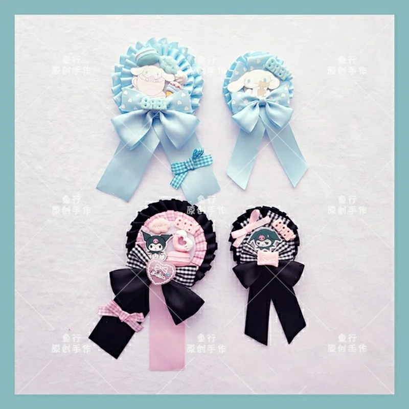 Kawaii Sanrio Kuromi Cinnamoroll значок Лолита брошь для детей милые девочки безделушки одежда рюкзак кулон мультяшный подарок 
Kawaii Sanrio Kuromi Cinnamoroll значок Лолита брошь для детей милые девочки безделушки одежда рюкзак кулон мультяшный подарок