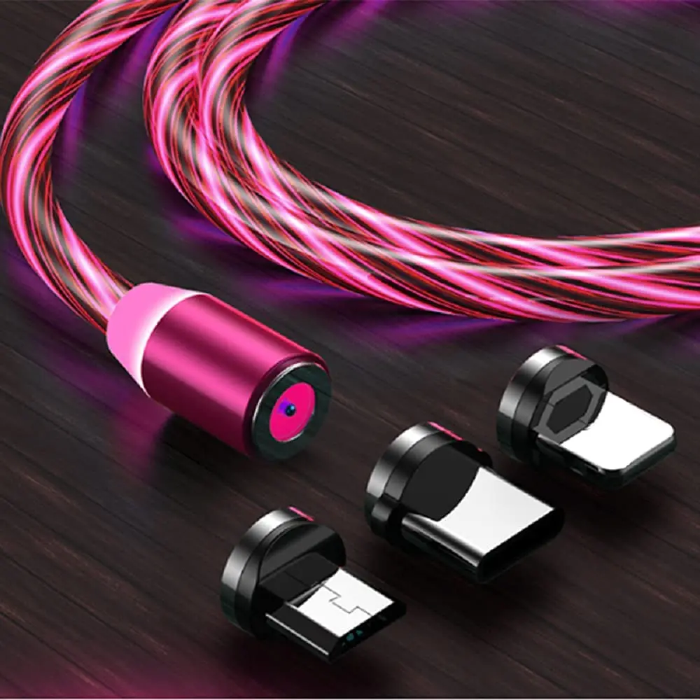 LED Lighting Fast Charging Magnetic USB Type C Cable Magnetic Cable Micro Charger Cable Wire for iPhone Huawei Samsung 
LED Lighting Fast Charging Magnetic USB Type C Cable Magnetic Cable Micro Charger Cable Wire for iPhone Huawei Samsung