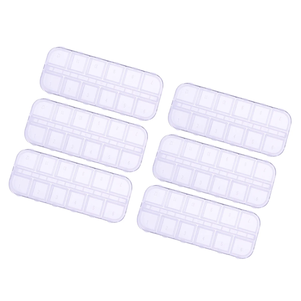 6Pcs Storage Box Transparent Storage Box Organizer 12 Grids Storage Box for Storage Organization
6Pcs Storage Box Transparent Storage Box Organizer 12 Grids Storage Box for Storage Organization