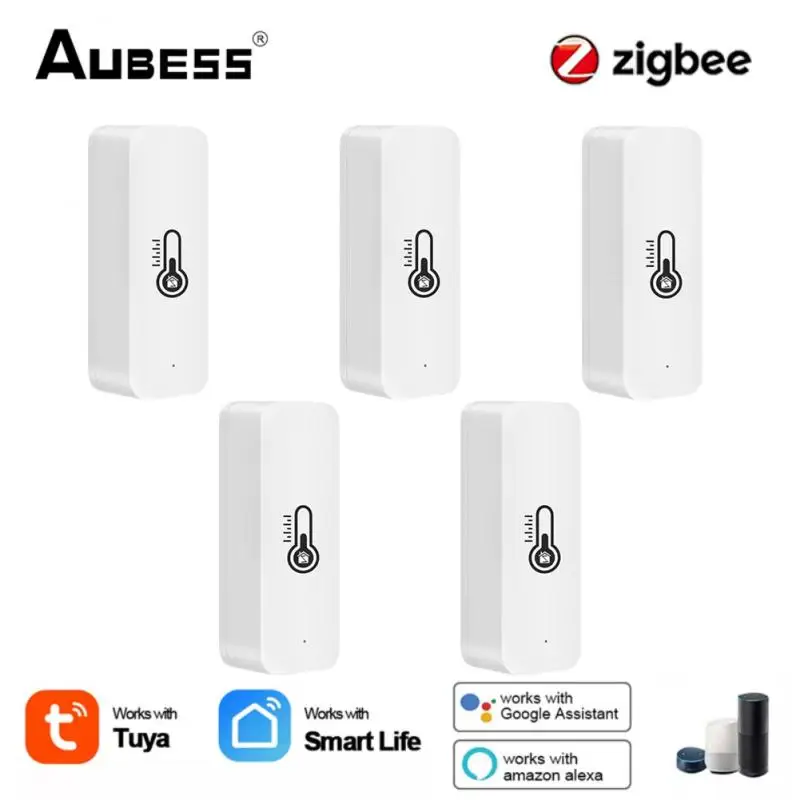 1/5Pcs Tuya ZigBee Temperature Sensor Smart Home APP Real-time Monitoring Battery Powered For Alexa Google Home Gateway Required
1/5Pcs Tuya ZigBee Temperature Sensor Smart Home APP Real-time Monitoring Battery Powered For Alexa Google Home Gateway Required