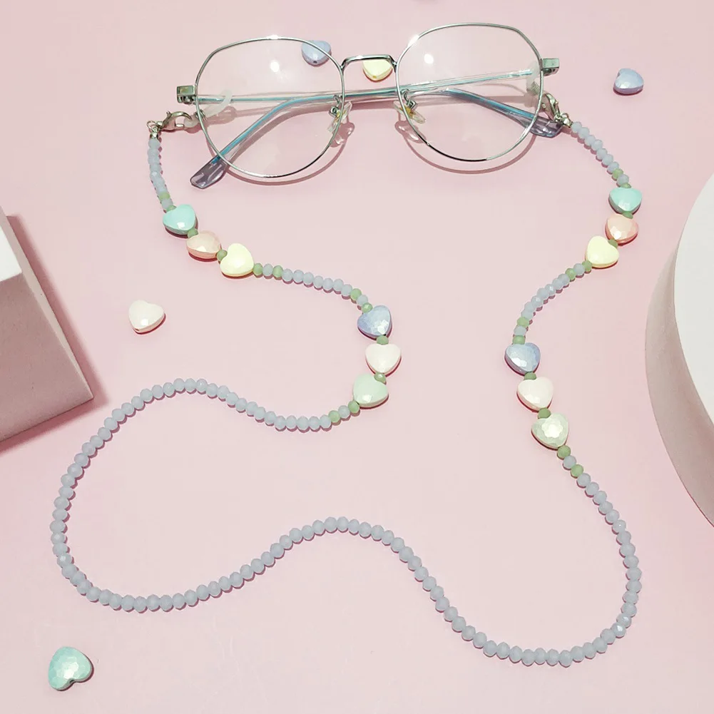 New Macaron Color Love Heart Sunglasses Chain Cute Colorful Bead Chain For Glasses Straps Necklace Lanyard Fashion Jewelry
New Macaron Color Love Heart Sunglasses Chain Cute Colorful Bead Chain For Glasses Straps Necklace Lanyard Fashion Jewelry