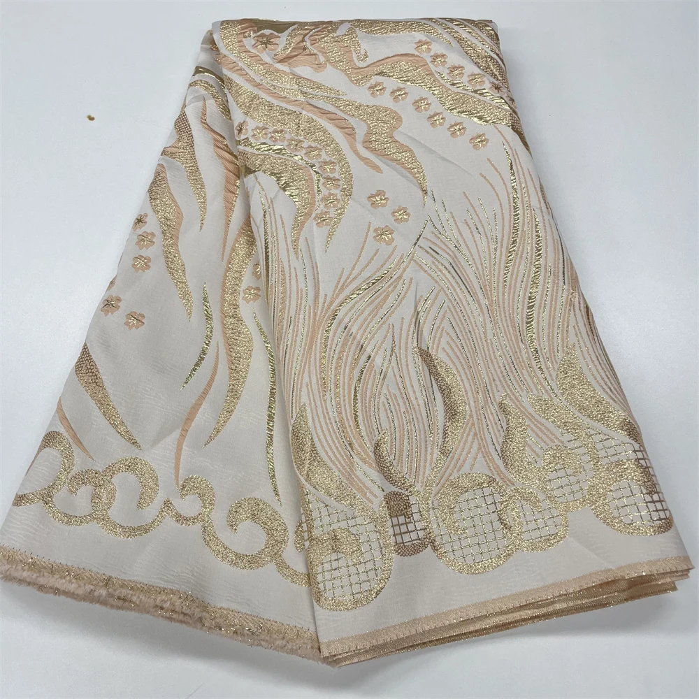 Jacquard Brocade Lace Fabric Materials 2023 High Quality African Nigerian Organza Lace Fabric For Woman Party Dress Sew QF0837
Jacquard Brocade Lace Fabric Materials 2023 High Quality African Nigerian Organza Lace Fabric For Woman Party Dress Sew QF0837