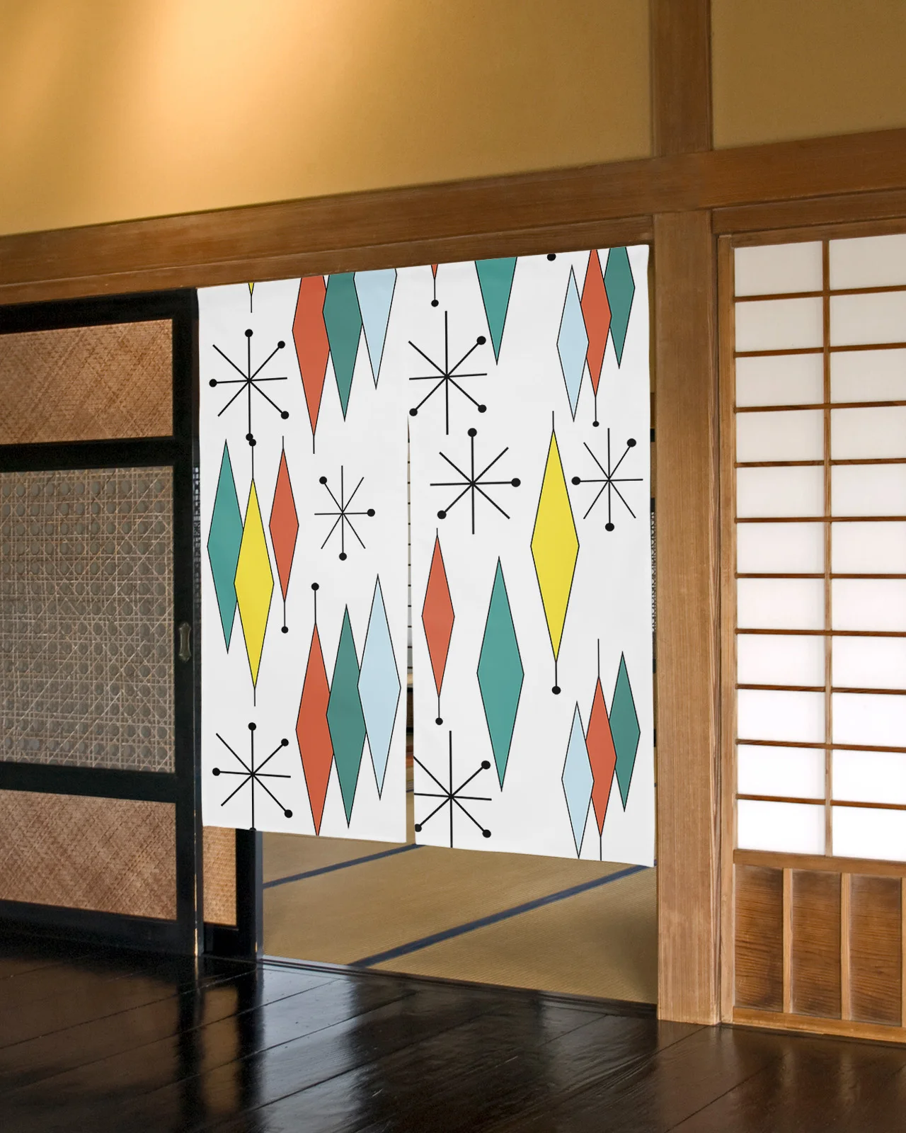 Geometric European Medieval Rhombus Japanese Door Curtain Bedroom Doorway Partition Curtains Restaurant Kitchen Decor Drapes
Geometric European Medieval Rhombus Japanese Door Curtain Bedroom Doorway Partition Curtains Restaurant Kitchen Decor Drapes