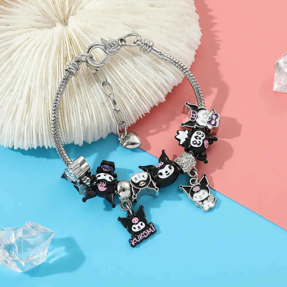 Браслет Hello Kitty из аниме «Kuromi», подарок для друзей, супермилый персонализированный креативный браслет с губкой Бобом и квадратными штанами
Браслет Hello Kitty из аниме «Kuromi», подарок для друзей, супермилый персонализированный креативный браслет с губкой Бобом и квадратными штанами