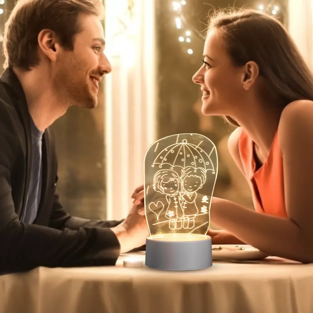 Sleeping Light Bedroom Bedside Table Lamp 3D Romantic Love LED Night Light Bedroom Decoration Acrylic Desktop Table Lamp
Sleeping Light Bedroom Bedside Table Lamp 3D Romantic Love LED Night Light Bedroom Decoration Acrylic Desktop Table Lamp