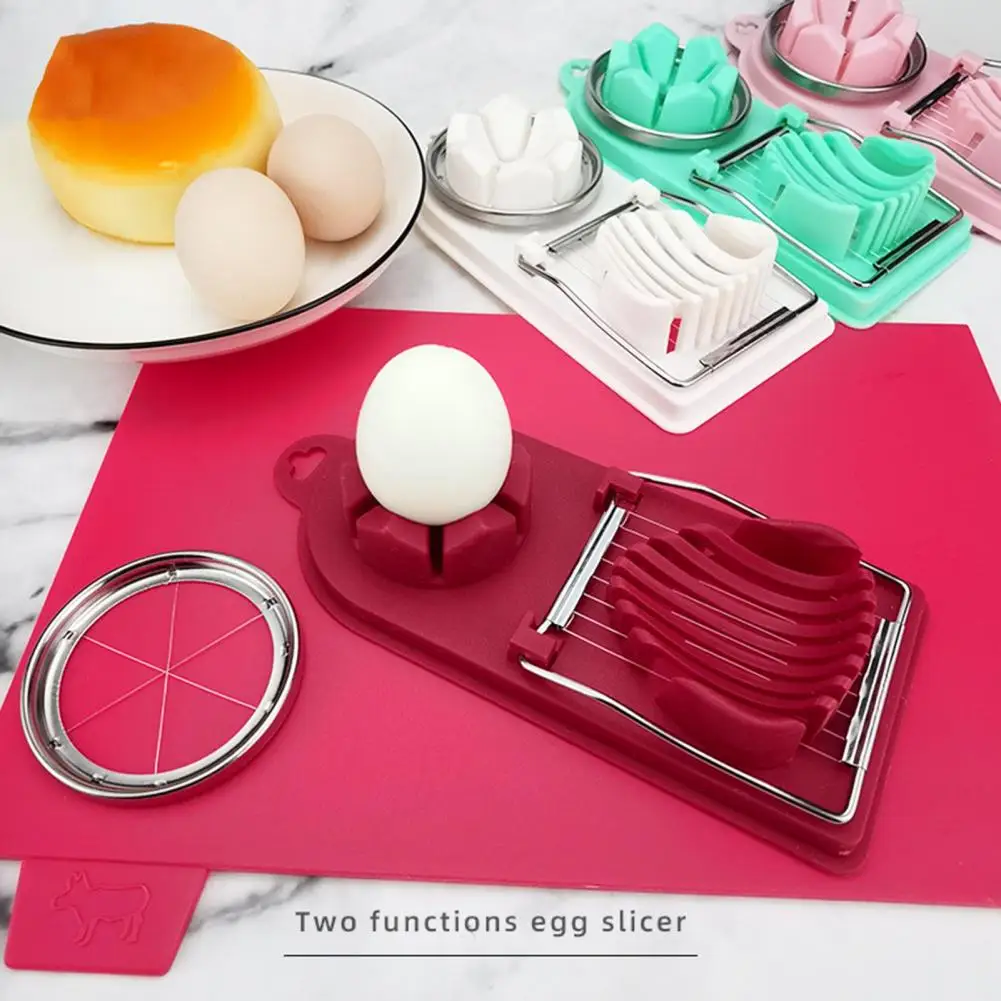 3-in-1 Egg Slicer Cutter with Hanging Hole Food Grade BPA Free Detachable Cutting Wire Boiled Egg Chopper Slicer Kitchen Supplie
3-in-1 Egg Slicer Cutter with Hanging Hole Food Grade BPA Free Detachable Cutting Wire Boiled Egg Chopper Slicer Kitchen Supplie
