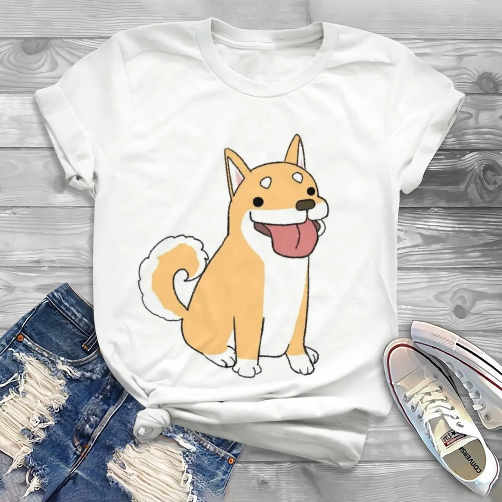 New Summer Cute Dog Print T-Shirt Large Women's Fashion Style Women's Casual Girl's T-Shirt Top
New Summer Cute Dog Print T-Shirt Large Women's Fashion Style Women's Casual Girl's T-Shirt Top