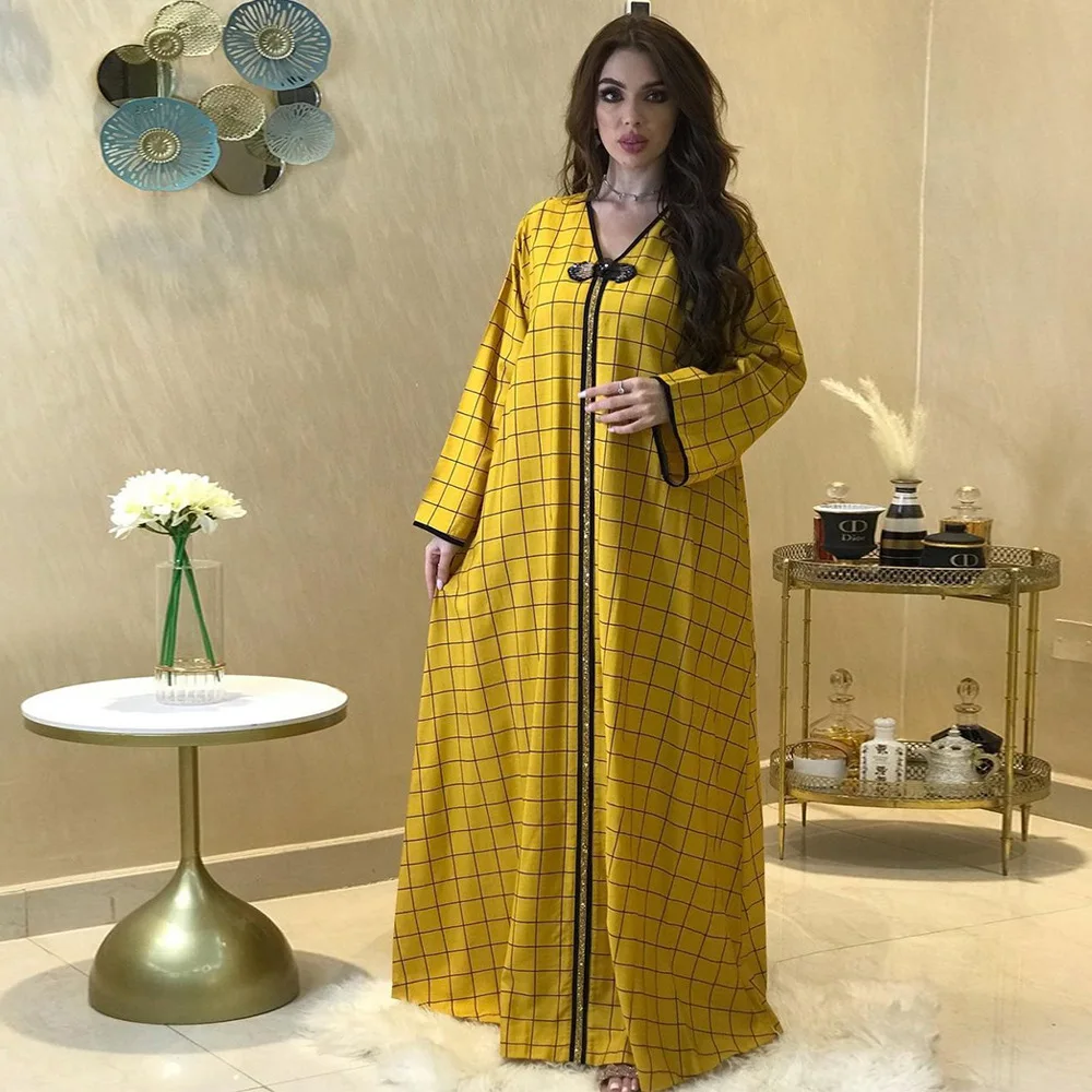 Muslim Abaya Print Plaid Dress African Dashiki Vestido Cardigan Kimono Long Robe Gowns Jubah Middle East Ramadan Arab Islamic
Muslim Abaya Print Plaid Dress African Dashiki Vestido Cardigan Kimono Long Robe Gowns Jubah Middle East Ramadan Arab Islamic