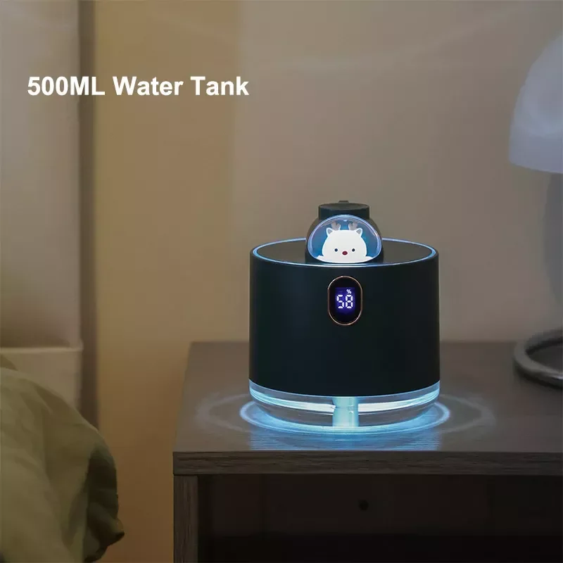 NEW2023 500ML Cute Pet Air Humidifier USB Wireless Cool Mist Maker Atomizer with LED Lamp Ultrasonic Aromatherapy Diffuser
NEW2023 500ML Cute Pet Air Humidifier USB Wireless Cool Mist Maker Atomizer with LED Lamp Ultrasonic Aromatherapy Diffuser