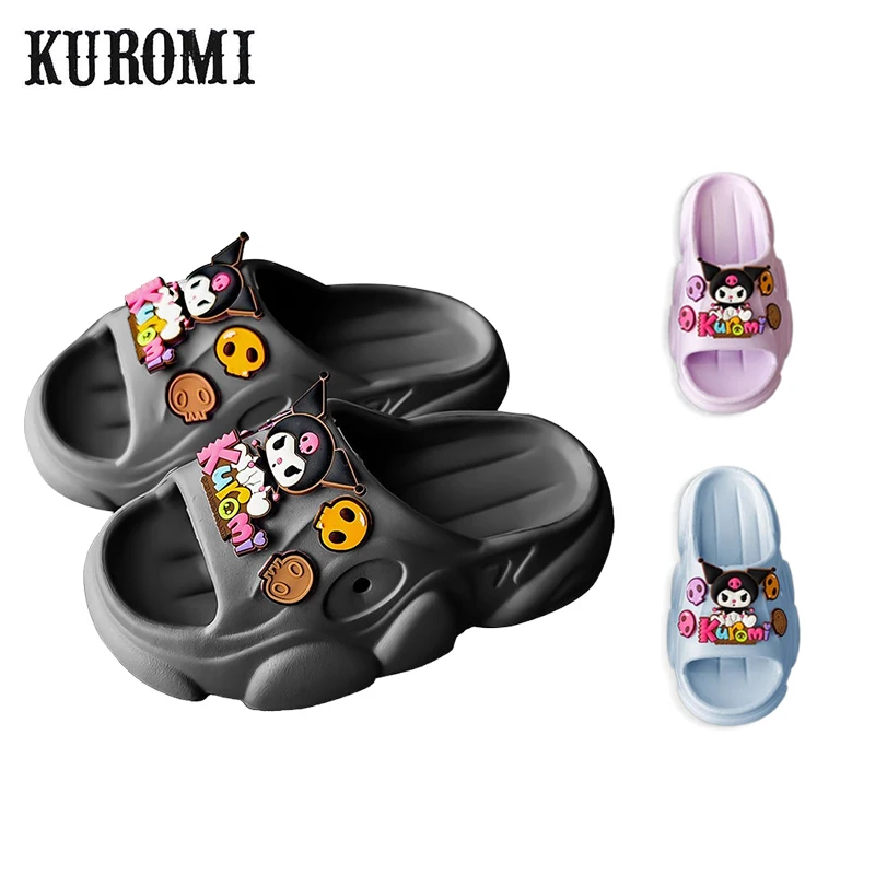 Шлепанцы Sanrioed Kuromi Cinnamoroll с милым мультяшным принтом, летние уличные противоскользящие Мягкие Шлепанцы, пляжная обувь
Шлепанцы Sanrioed Kuromi Cinnamoroll с милым мультяшным принтом, летние уличные противоскользящие Мягкие Шлепанцы, пляжная обувь