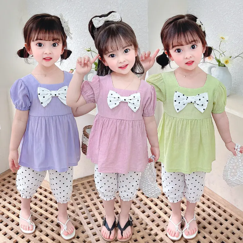 New Summer Children Clothes Suit Baby Girls Cartoon Polka Dot T Shirt Mid Pnats 2Pcs/sets Kids Infant Lovely Casual Clothing
New Summer Children Clothes Suit Baby Girls Cartoon Polka Dot T Shirt Mid Pnats 2Pcs/sets Kids Infant Lovely Casual Clothing