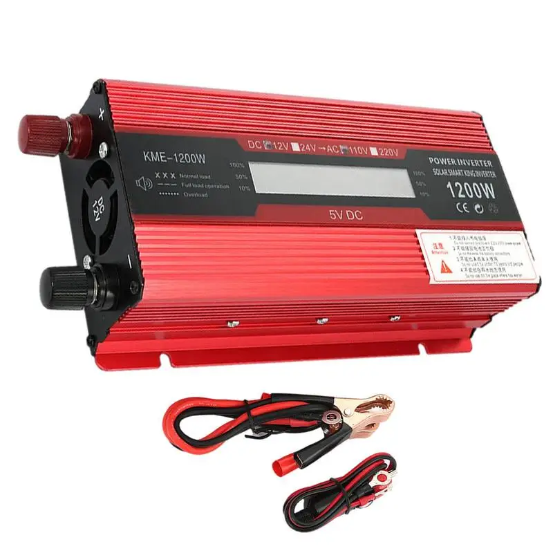 Power Inverter For Car Pure Sine Wave Car Inverter With LCD Display Portable Car Converter With USB Charger For Car Truck RV
Power Inverter For Car Pure Sine Wave Car Inverter With LCD Display Portable Car Converter With USB Charger For Car Truck RV