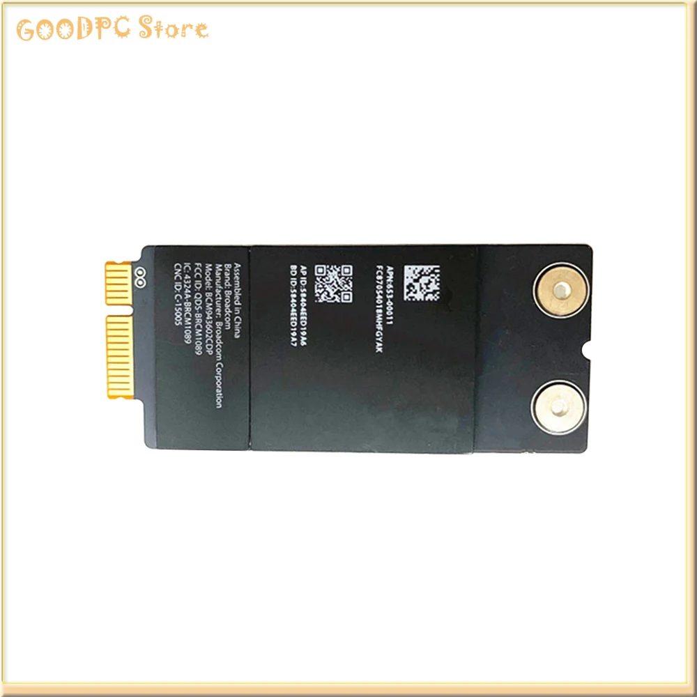Оригинальная сетевая карта для ноутбука, беспроводная сетевая карта Bluetooth BCM943602CDP 4,1 4,2 для сетевой платы A1418 A1419
Оригинальная сетевая карта для ноутбука, беспроводная сетевая карта Bluetooth BCM943602CDP 4,1 4,2 для сетевой платы A1418 A1419