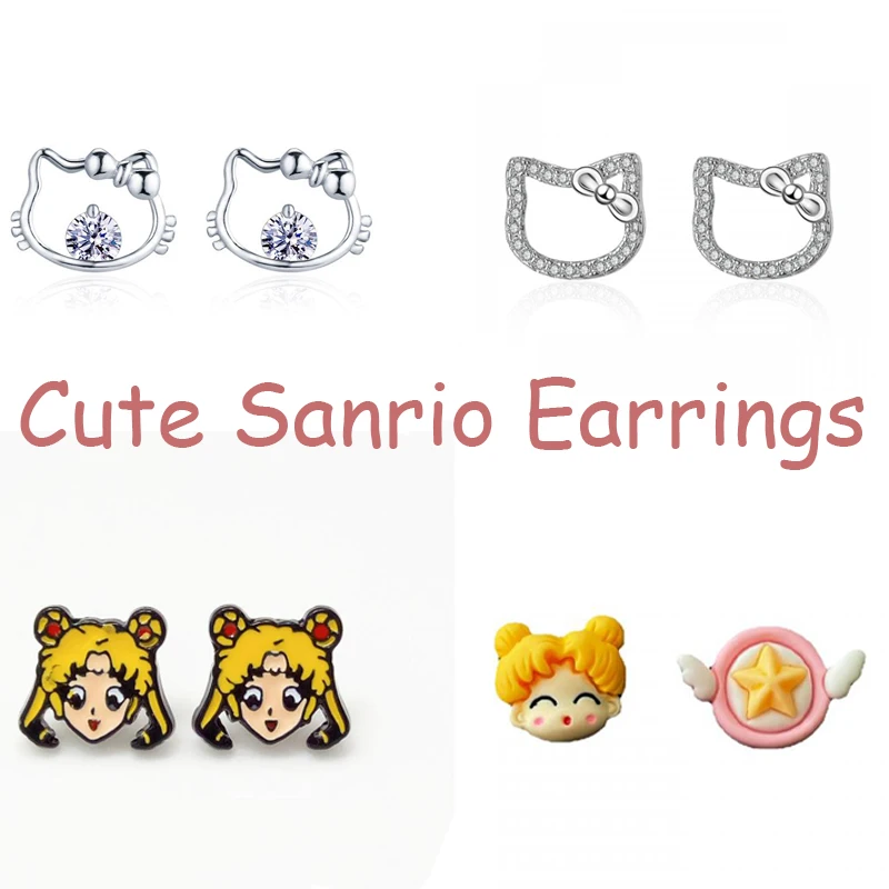 Kawaii Sanrioed Earrings Cute Hellow Kittys Sailor Moon Cartoon Anime Ear Clips Earrings Jewelry Toys for Gifts Birthday Gifts
Kawaii Sanrioed Earrings Cute Hellow Kittys Sailor Moon Cartoon Anime Ear Clips Earrings Jewelry Toys for Gifts Birthday Gifts