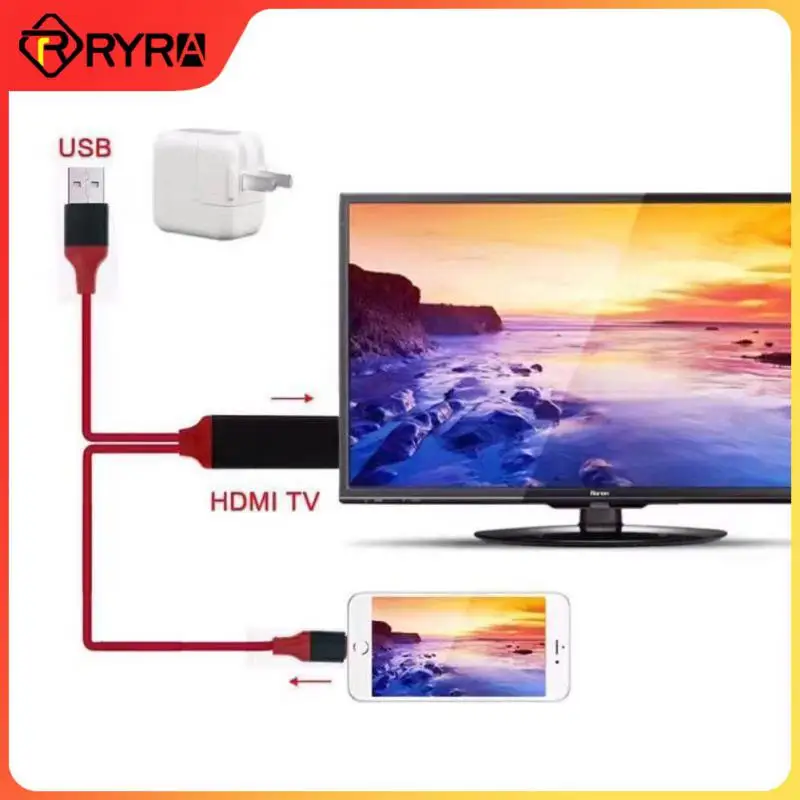 

Универсальный совместимый с Usb HDMI зеркальный кабель Hree-in-one Av Hd Tv цифровой видео для Iphone Ipad Android умный конвертер Кабель