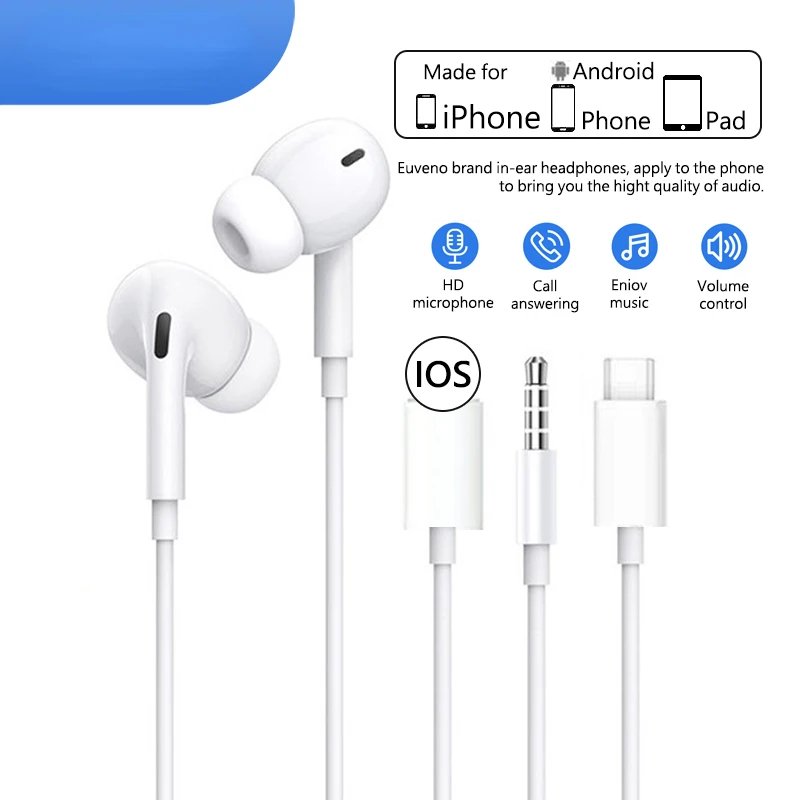 Wired Earphone with microphone Stereo Headset for Apple iPhone 11 12 Plus X XS MAX Wired Earphones Earbuds Headphones
Wired Earphone with microphone Stereo Headset for Apple iPhone 11 12 Plus X XS MAX Wired Earphones Earbuds Headphones