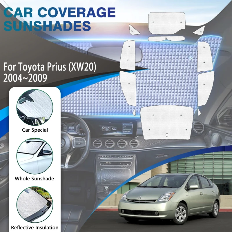 Full Covers Sunshades For Toyota Prius Puriusu XW20 2004~2009 Sun Protective Pad Car Visor Windshields Sun Shade Car Accessories
Full Covers Sunshades For Toyota Prius Puriusu XW20 2004~2009 Sun Protective Pad Car Visor Windshields Sun Shade Car Accessories