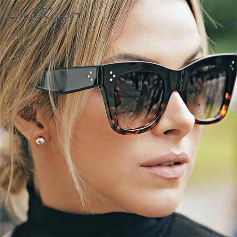 2020 Квадратные Солнцезащитные очки женские большого размера Lunette Femme Роскошные