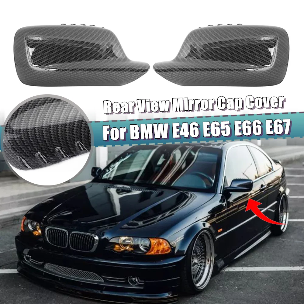 1 Pair Side Rearview Mirror Cover Carbon Look / Black For BMW E46 Coupe Cabrio E65 E66 E67 745i 750i 760Li 730Li Car Accessories
1 Pair Side Rearview Mirror Cover Carbon Look / Black For BMW E46 Coupe Cabrio E65 E66 E67 745i 750i 760Li 730Li Car Accessories