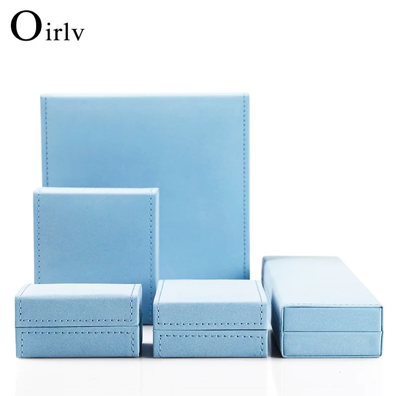 Oirlv Sky Blue Jewelry Box Proposal Engagement Double Ring Bracelet Jewelry Storage High-end Cashmere Jewelry Box
Oirlv Sky Blue Jewelry Box Proposal Engagement Double Ring Bracelet Jewelry Storage High-end Cashmere Jewelry Box