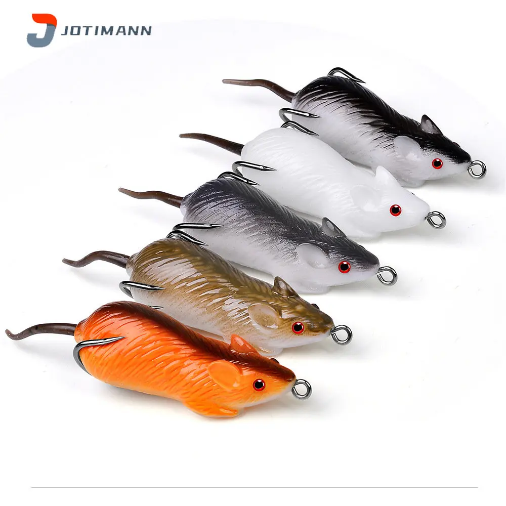 New Bionic Mouse Lure 6cm 11.5g Floating Fake Bait Artificial Fishing Lures with Hook Wobbler Soft Baits Sea Bass Fishing Tackle
New Bionic Mouse Lure 6cm 11.5g Floating Fake Bait Artificial Fishing Lures with Hook Wobbler Soft Baits Sea Bass Fishing Tackle
