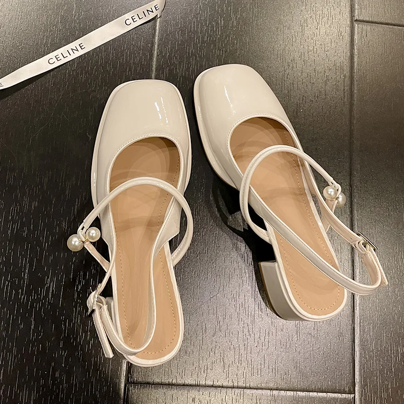 Plus Size 32-46 Summer Square Toe Pearl Mary Janes Pumps Women 5cm Chunky Heels Back Strap Slingback Sandals Ladies Party Shoes
Plus Size 32-46 Summer Square Toe Pearl Mary Janes Pumps Women 5cm Chunky Heels Back Strap Slingback Sandals Ladies Party Shoes