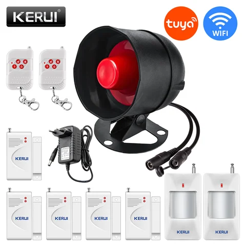 Беспроводная смарт-система видеонаблюдения KERUI Tuya, Wi-Fi, 433 МГц