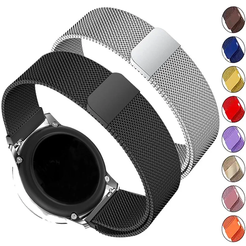 Ремешок для Samsung Galaxy Watch 4 classic/Active 2/3/gear s3 frontier, магнитный браслет «Миланская петля», 22 мм 20 мм
Ремешок для Samsung Galaxy Watch 4 classic/Active 2/3/gear s3 frontier, магнитный браслет «Миланская петля», 22 мм 20 мм