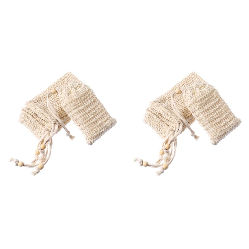 60 Pack Natural Sisal Soap Bag Exfoliating Soap Saver Pouch Holder With Wooden Beads
60 Pack Natural Sisal Soap Bag Exfoliating Soap Saver Pouch Holder With Wooden Beads
