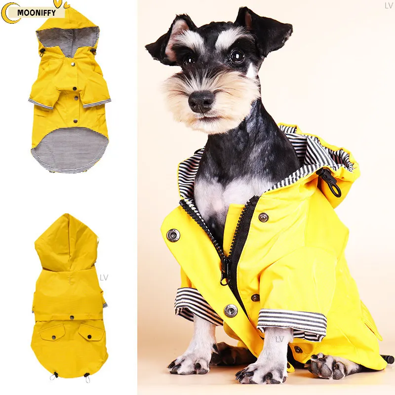 Pet Dog Yellow Raincoat with Pockets PU French Bulldog Clothes for Small Dogs Waterproof Puppy Coat Dog Jacket Dog Accessories
Pet Dog Yellow Raincoat with Pockets PU French Bulldog Clothes for Small Dogs Waterproof Puppy Coat Dog Jacket Dog Accessories