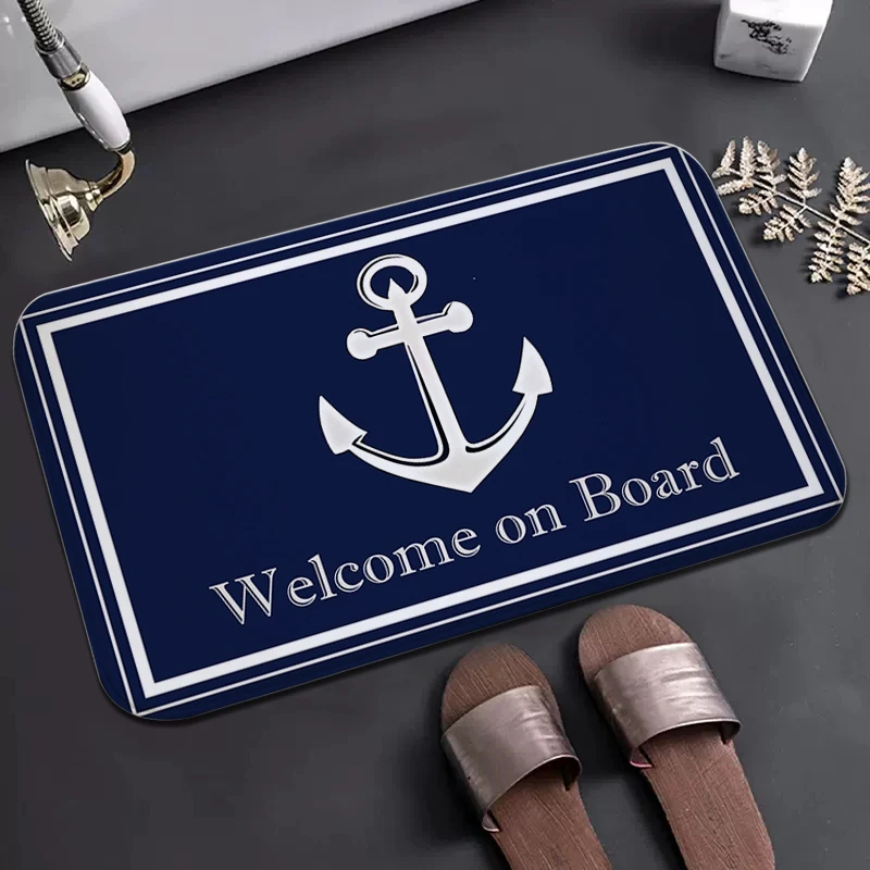Blue Bathroom Floor Mats Boat Anchor Kitchen Rug Bath Mat Hallway Living Room Carpet welcome Home Decoration Entrance Doormats
Blue Bathroom Floor Mats Boat Anchor Kitchen Rug Bath Mat Hallway Living Room Carpet welcome Home Decoration Entrance Doormats