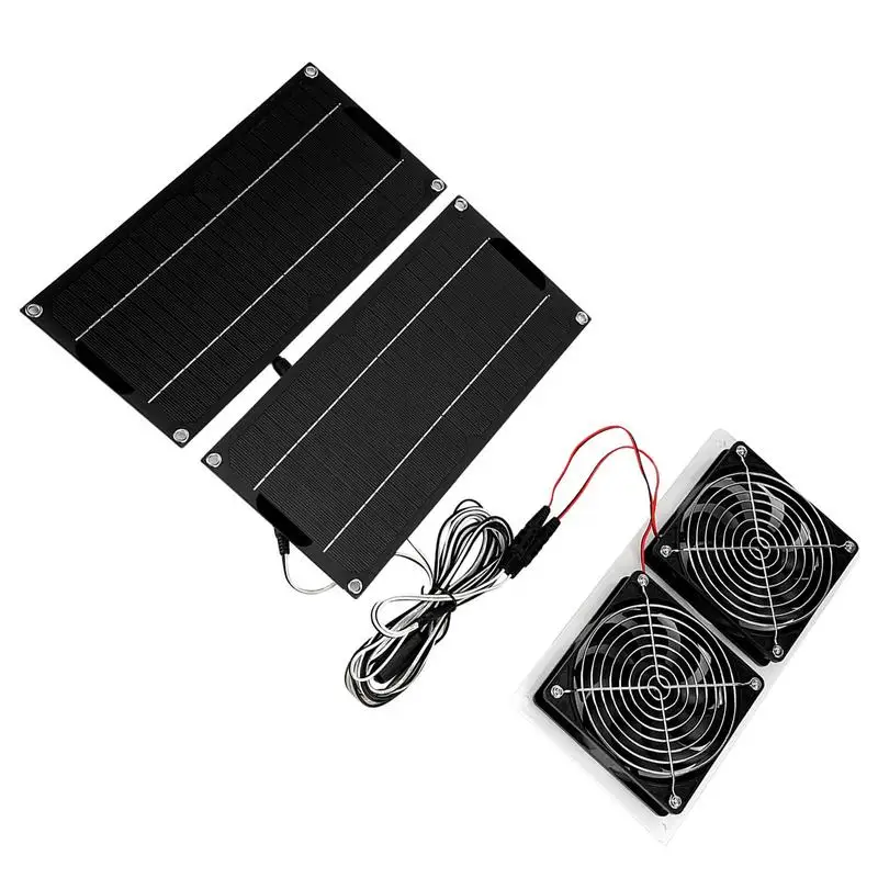 Уличные вентиляторы на солнечной батарее 10 Вт, комплект с двойным вентилятором, портативный вытяжной вентилятор на солнечной батарее, куриный вентилятор
Уличные вентиляторы на солнечной батарее 10 Вт, комплект с двойным вентилятором, портативный вытяжной вентилятор на солнечной батарее, куриный вентилятор