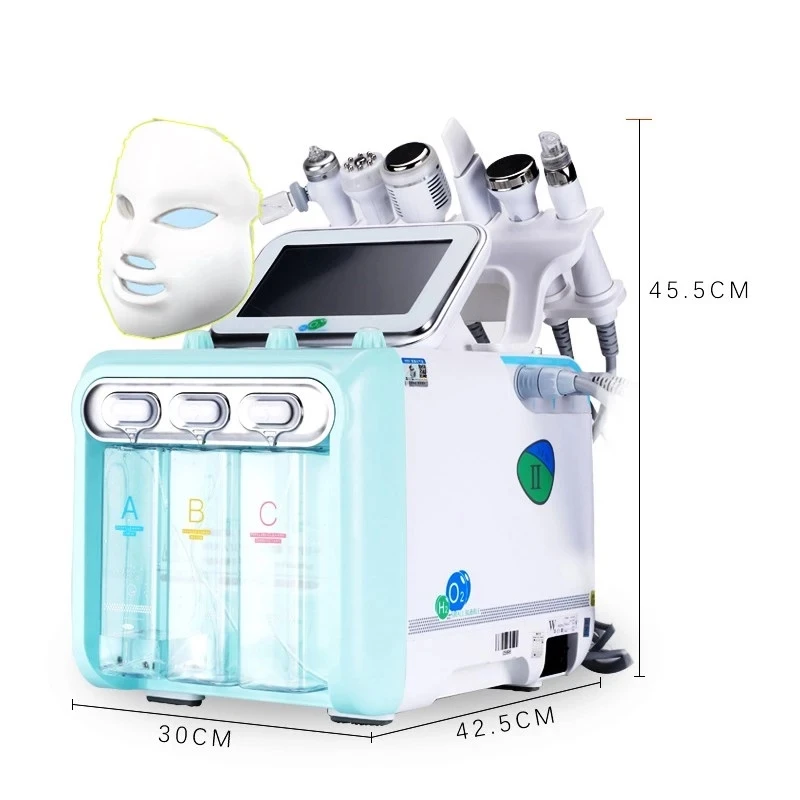 

7 In 1 H2O2 Hydrafacial Water Oxygen Jet Peel Hydra Beauty Skin Cleansing Hydra Dermabrasion Facial Machine Water Aqua Peeling