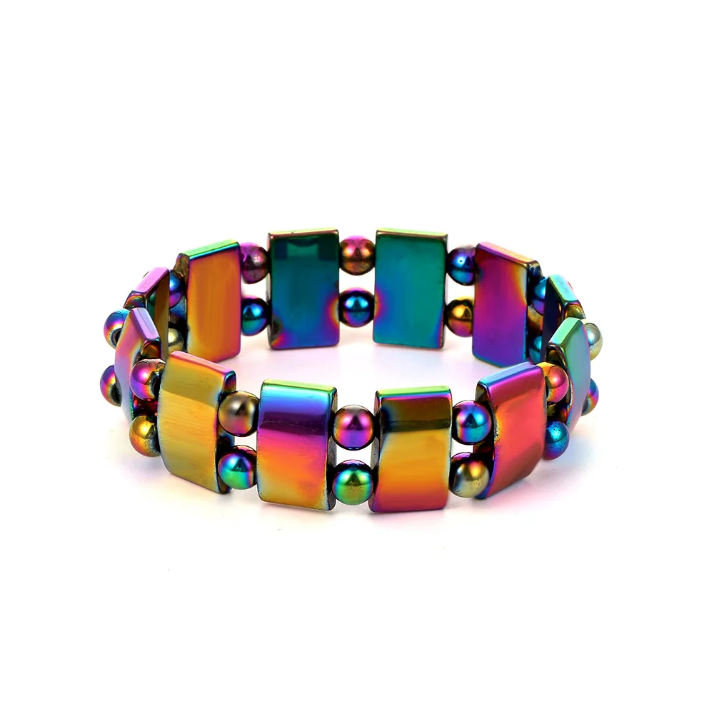 Colorful Elastic Black Gallstone Magnet Creative Beads Chain Braided Bracelet for Women Men Jewelry Bangles Charms Fashion Gift
Colorful Elastic Black Gallstone Magnet Creative Beads Chain Braided Bracelet for Women Men Jewelry Bangles Charms Fashion Gift