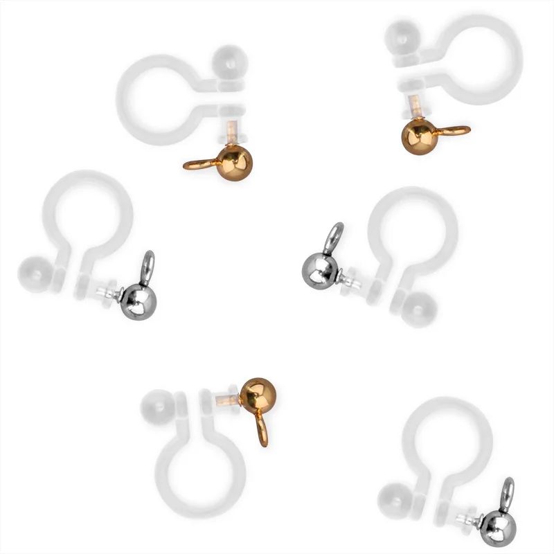 10pcs Transparent 3/5/6mm Non-porous Ear Clip u-shaped Earrings wholesale Gold Color stainless steel Accessories For Jewelry
10pcs Transparent 3/5/6mm Non-porous Ear Clip u-shaped Earrings wholesale Gold Color stainless steel Accessories For Jewelry