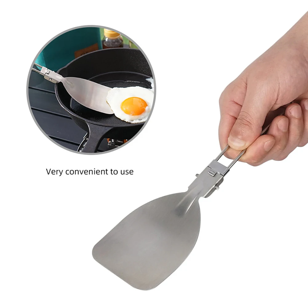 Stainless Steel Folding Spatula Food Turner For Picnic BBQ Cooking Outdoor Cookware Camping Supplies Cooking Accessories
Stainless Steel Folding Spatula Food Turner For Picnic BBQ Cooking Outdoor Cookware Camping Supplies Cooking Accessories