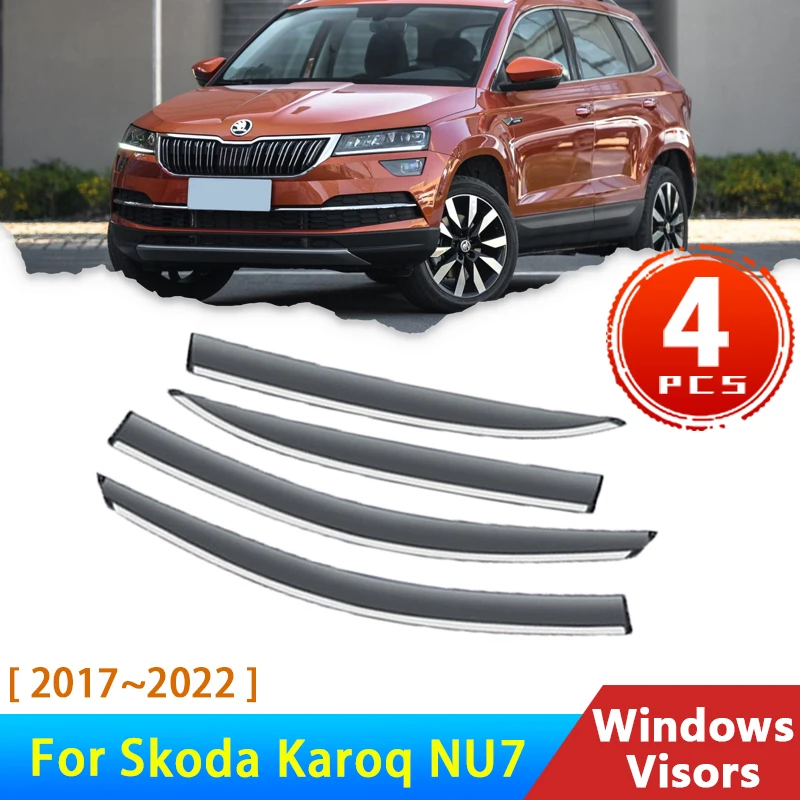 4x Car Window Visor for Skoda Karoq NU7 2017~2022 Accessories Wind Deflectors Rain Eyebrow Guard Auto Awning Trim 2019 2020 2018
4x Car Window Visor for Skoda Karoq NU7 2017~2022 Accessories Wind Deflectors Rain Eyebrow Guard Auto Awning Trim 2019 2020 2018