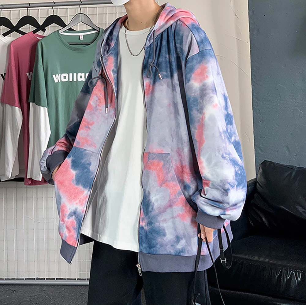 2022 New Tie Dye Zip Hoodie Men's Women's Fashion Personality Sports Hoodie Harajuku Jacket Coat Clothes
2022 New Tie Dye Zip Hoodie Men's Women's Fashion Personality Sports Hoodie Harajuku Jacket Coat Clothes