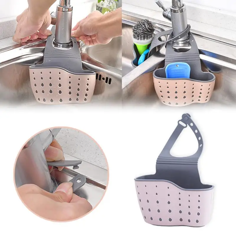 Home Storage Drain Basket Kitchen Sink Holder Adjustable Soap Sponge Shlf Hanging Drain Basket Bag Kitchen Accessories
Home Storage Drain Basket Kitchen Sink Holder Adjustable Soap Sponge Shlf Hanging Drain Basket Bag Kitchen Accessories