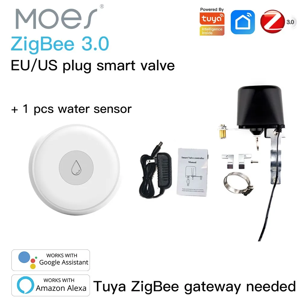 Умный водяной клапан MoesHouse Tuya Zigbee, контроллер для газа/воды с Wi-Fi, работает с датчиком воды Alexa Google Home Smart Life
Умный водяной клапан MoesHouse Tuya Zigbee, контроллер для газа/воды с Wi-Fi, работает с датчиком воды Alexa Google Home Smart Life